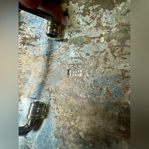 Vintage End of Trail Inlaid Moon Native American Silver Strike Belt Buckle Stone - Picture 8 of 9